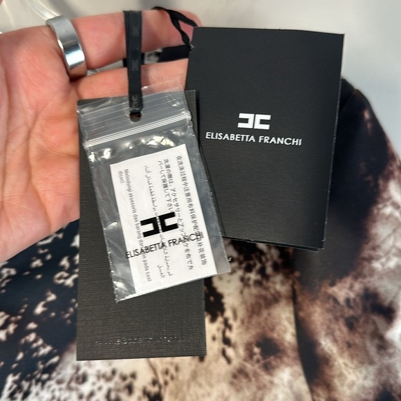 NWT Elisabetta Franchi Enchanted Forrest Dress Size 42(6) - Picture 6 of 16